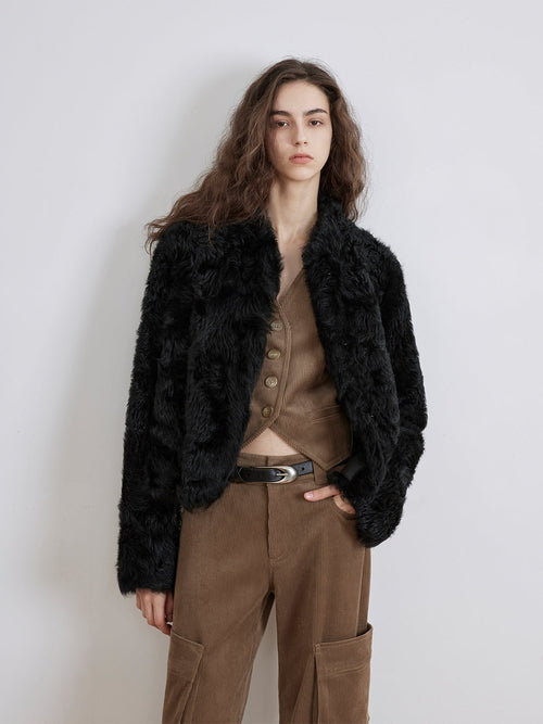 Fireladyfur Women's Tuscan Sheepskin Coat“Morning Mist Fairy”