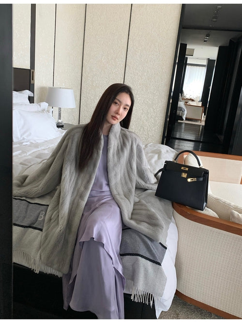 Meteor Variations Sable Fur Coat Women