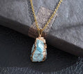 Blue Horizon Raw Crystal Necklace