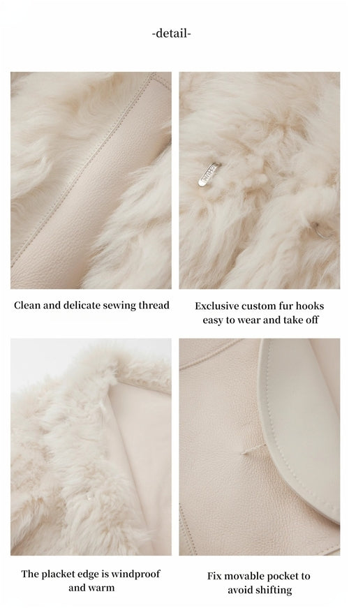Fireladyfur Women's Tuscan Sheepskin Coat“Morning Mist Fairy”