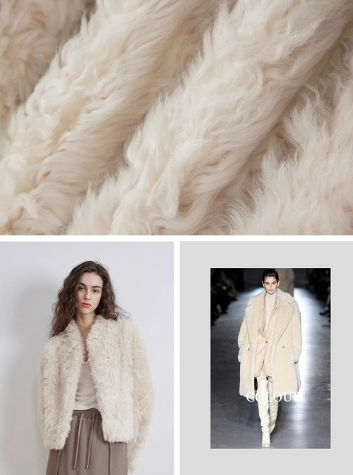 Fireladyfur Women's Tuscan Sheepskin Coat“Morning Mist Fairy”