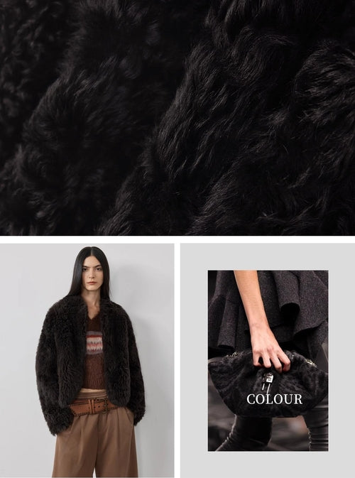 Fireladyfur Women's Tuscan Sheepskin Coat“Morning Mist Fairy”