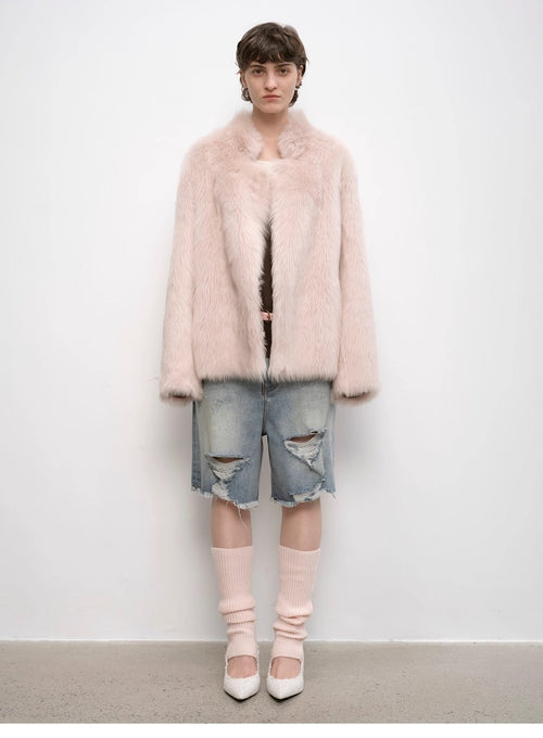 "Heartbeat Mark" Toscana Shearing women's short fur coat