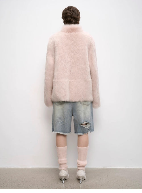 "Heartbeat Mark" Toscana Shearing women's short fur coat