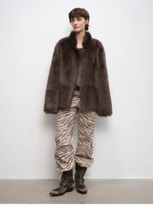 "Heartbeat Mark" Toscana Shearing women's short fur coat