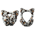 Leopard Print Personality Earmuffs Plush Autumn and Winter Windproof