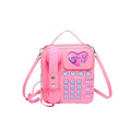 Pink Bluetooth Retro Telephone Crossbody Bag