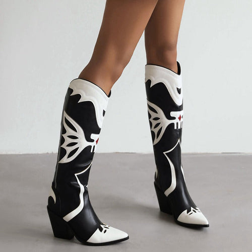 Western Cowboy : Women's Knee High Boots
