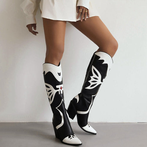 Western Cowboy : Women's Knee High Boots