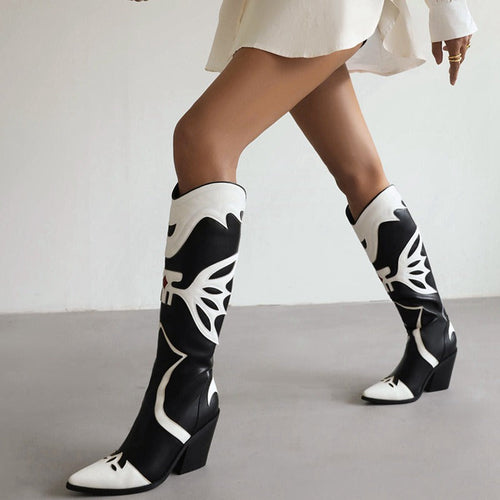 Western Cowboy : Women's Knee High Boots