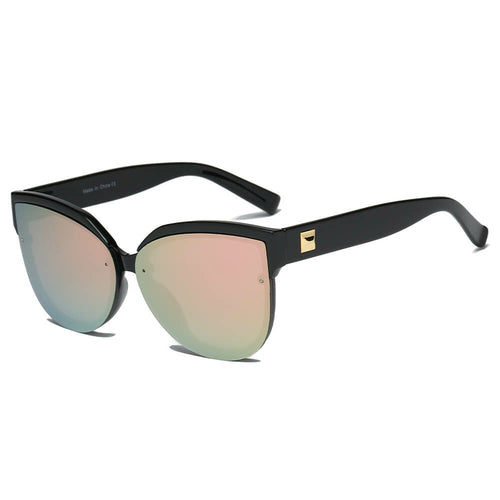 Women Oversized Mirrored Cat Eye Sunglasses