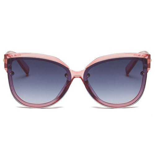 Women Oversized Mirrored Cat Eye Sunglasses
