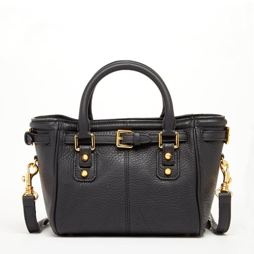 Top Handle Leather Satchel Bag Black Purse Crossbody Bag for Women