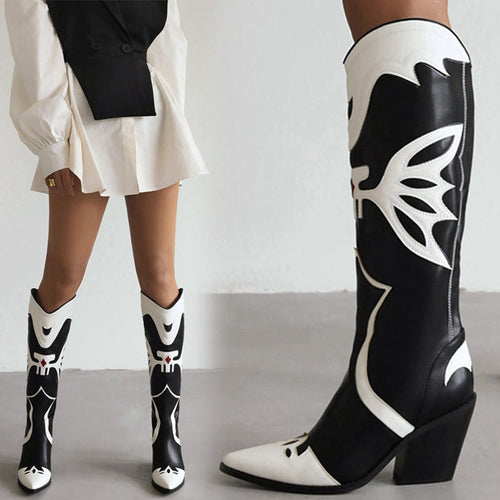 Western Cowboy : Women's Knee High Boots