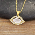 Diamond Kiss Me Luxe Crystal Lips Necklace