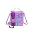 Purple Bluetooth Retro Telephone Crossbody Bag