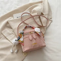 Pretty in Pink Mini Scarf Handle Crossbody Bag