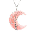 Mystic Midnight Moon Tree of Life Statement Necklace