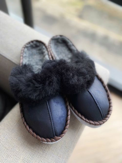 Mens Onyx Black Slip Ons [Limited Edition