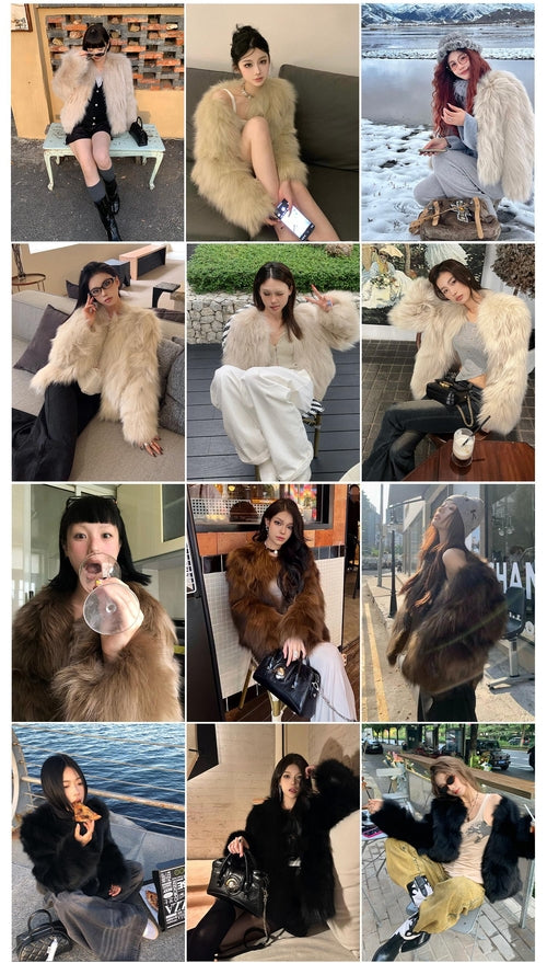 Fireladyfur Women's Fur Coat | Genuine Finnish Fox Fur"Reed Flower"