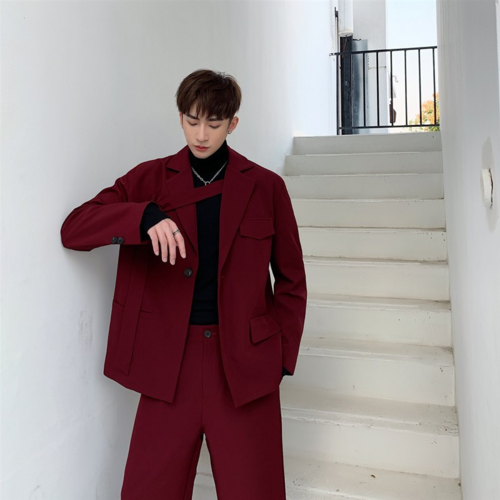 AvantGarde™ Men's Wool Coat – Bold, Innovative & Stylish 2-PieceSet