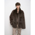 "Heartbeat Mark" Toscana Shearing women's short fur coat