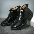 2020 New Genuine Leather Mens Boots Cross-Border Large Size Tooling